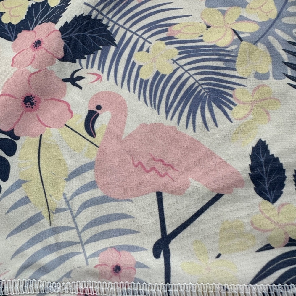 Ruffle Butts Tropical Flamingo Swim Rashguard - Picture 6 of 8